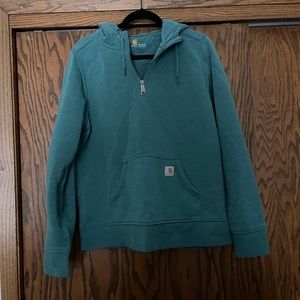 Carhartt hooded sweatshirt turquoise